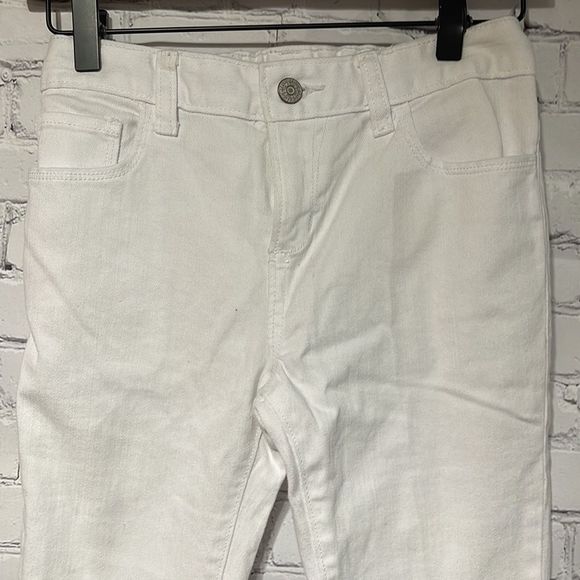 Old Navy White Jeans Adjustable Waist Size 14 - Picture 5 of 9
